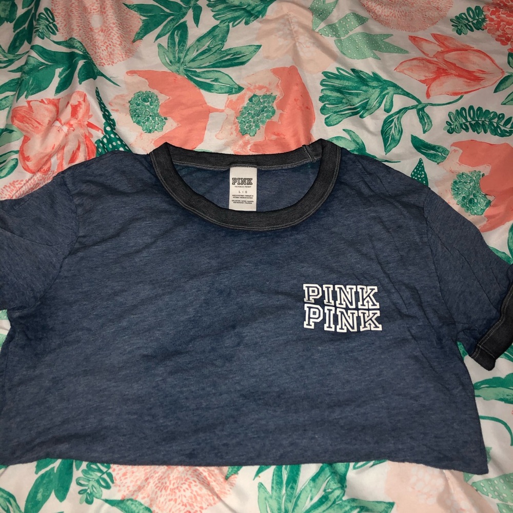 PINK vintage wash tee